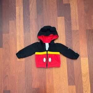 Disney Black and Red Hooded Jacket with Ears